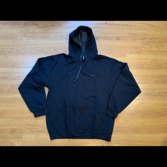 fruit of the loom black hoodie